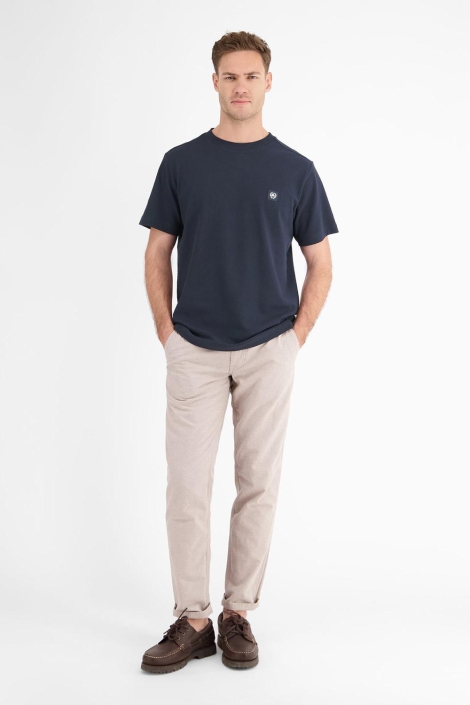 Lerros blauwe heren t-shirt | Model