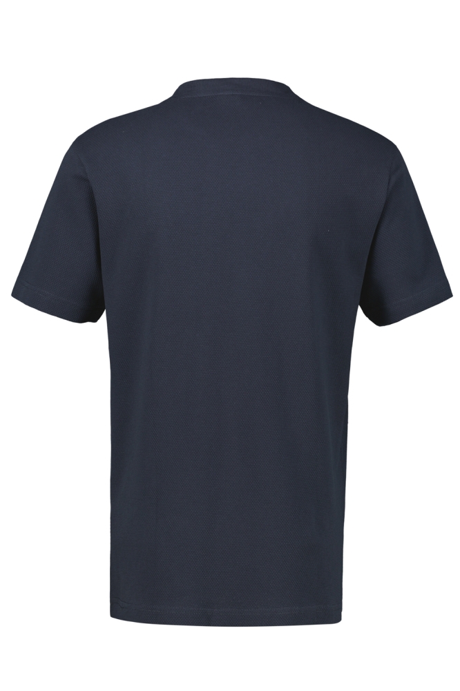 Lerros blauwe heren t-shirt | Achteraanzicht