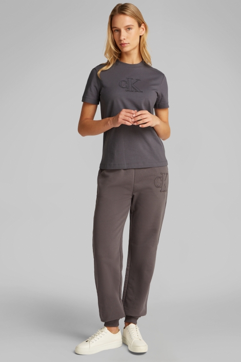 Calvin Klein grijze dames t-shirt | Model