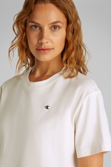 Calvin Klein beige dames t-shirt | Close up