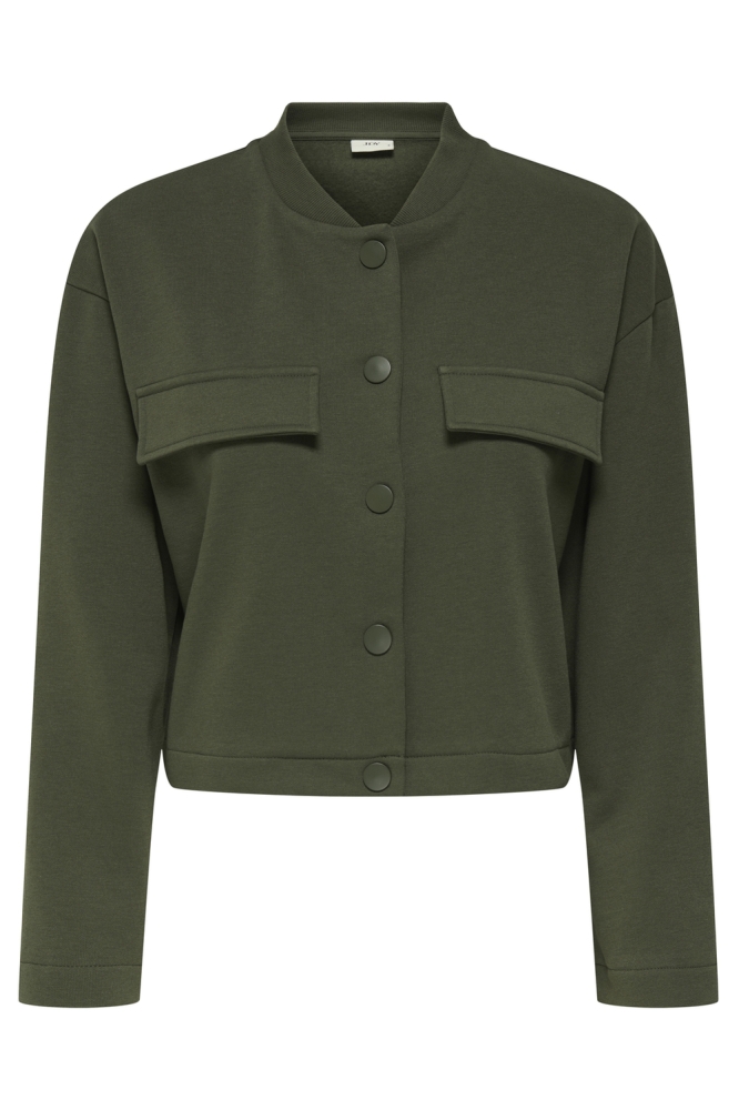 Jacqueline de Yong groene dames jas | Vooraanzicht