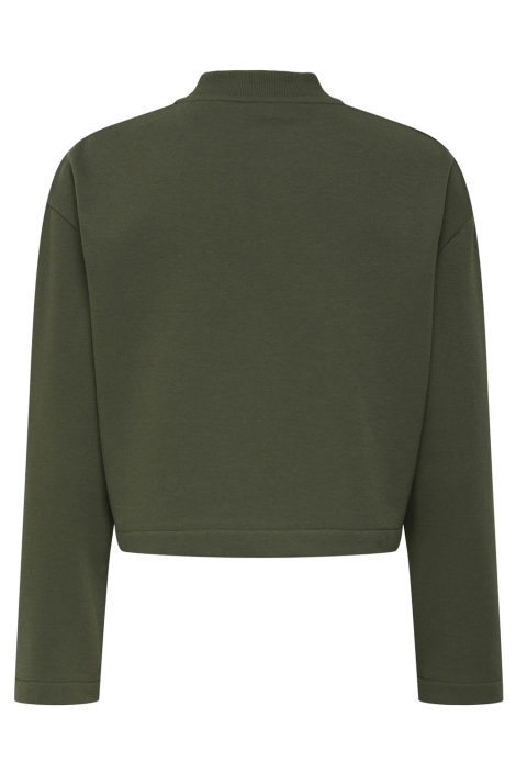 Jacqueline de Yong groene dames jas | Achteraanzicht