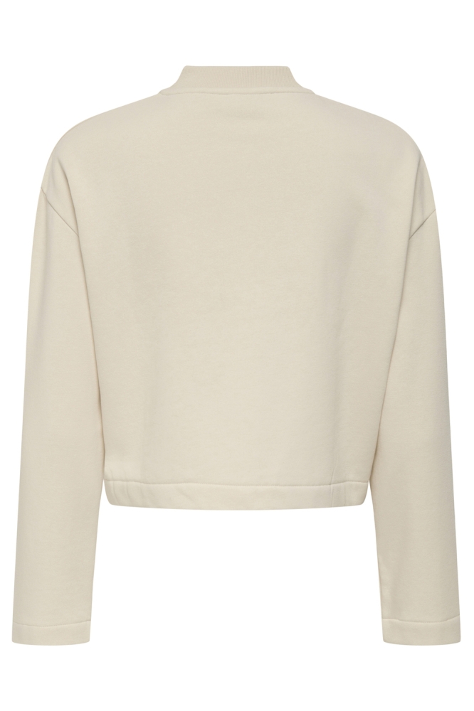 Jacqueline de Yong beige dames jas | Achteraanzicht