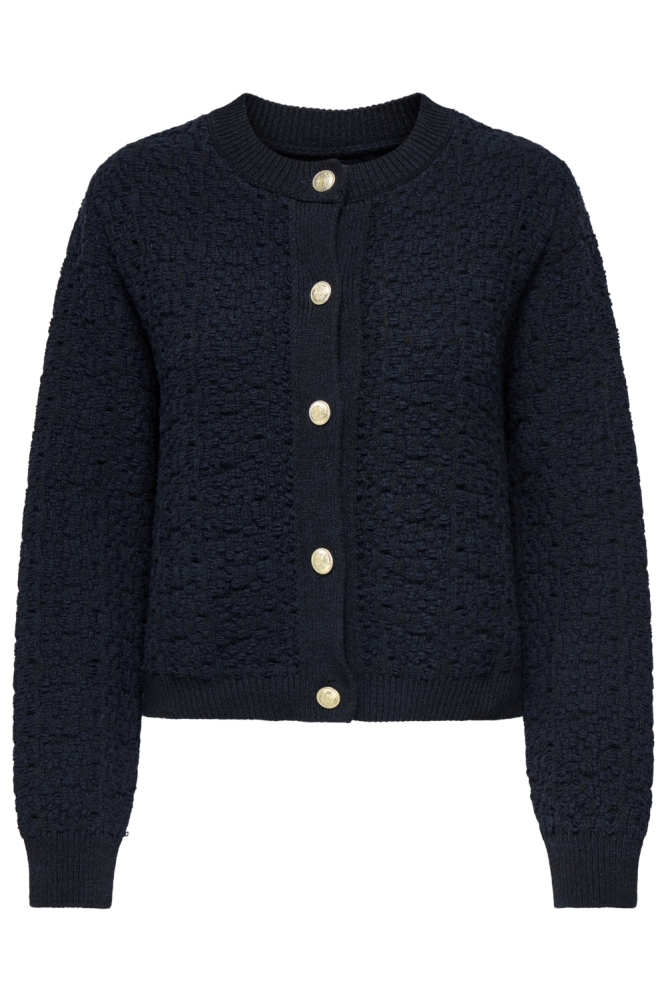 Jacqueline de Yong blauwe dames vest | Vooraanzicht