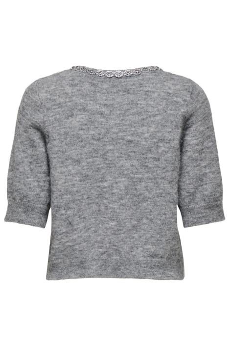 Jacqueline de Yong grijze dames vest | Achteraanzicht