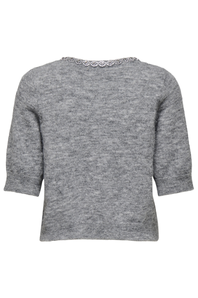 Jacqueline de Yong grijze dames vest | Achteraanzicht