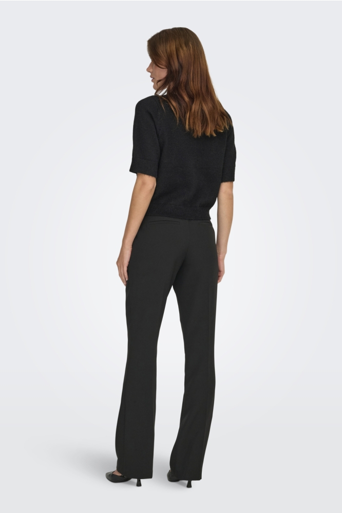 Jacqueline de Yong zwarte dames vest | Model achteraanzicht