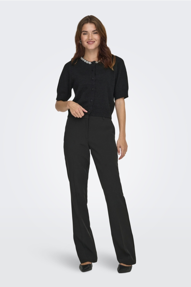 Jacqueline de Yong zwarte dames vest | Model