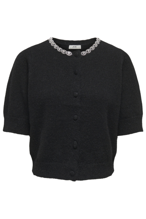 Jacqueline de Yong zwarte dames vest | Vooraanzicht