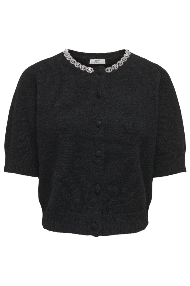 Jacqueline de Yong zwarte dames vest | Vooraanzicht