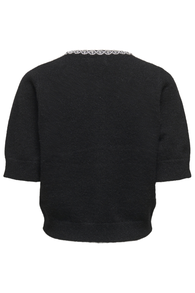 Jacqueline de Yong zwarte dames vest | Achteraanzicht