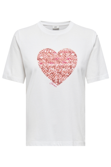 Jacqueline de Yong witte dames t-shirt | Vooraanzicht
