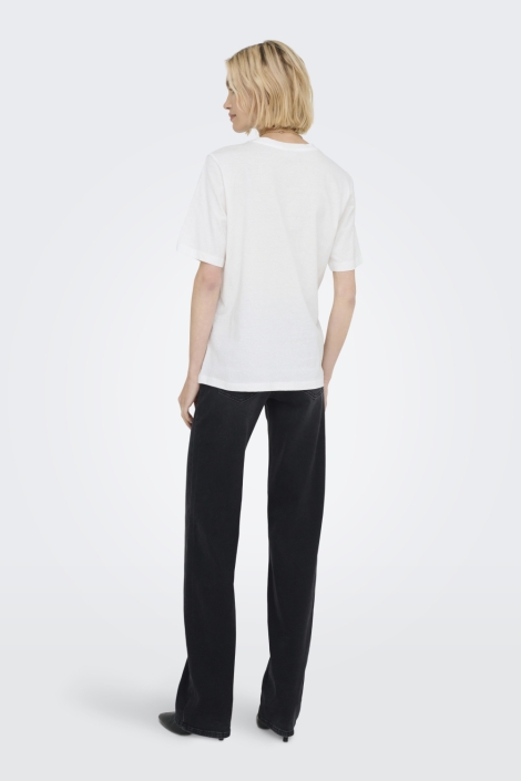 Jacqueline de Yong witte dames t-shirt | Model