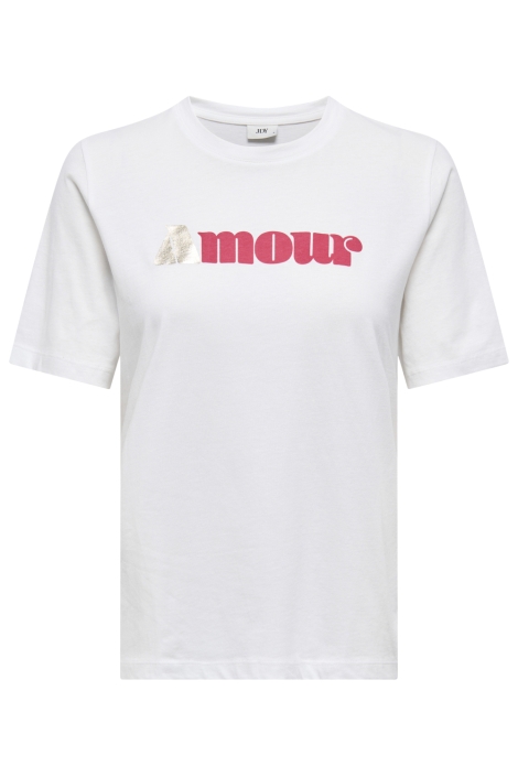 Jacqueline de Yong witte dames t-shirt | Vooraanzicht