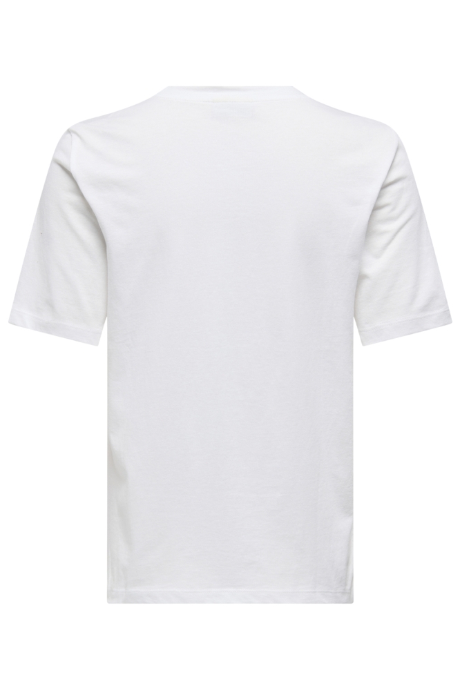 Jacqueline de Yong witte dames t-shirt | Achteraanzicht