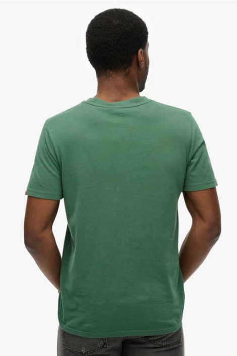 Superdry groene heren t-shirt | Model achteraanzicht