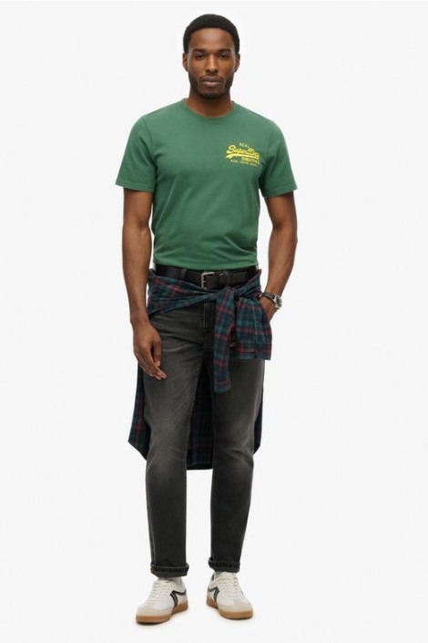 Superdry groene heren t-shirt | Model