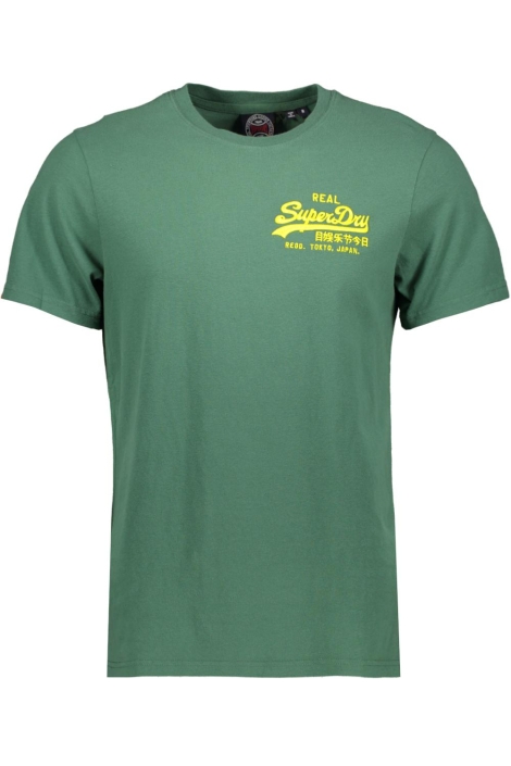 Superdry groene heren t-shirt | Vooraanzicht