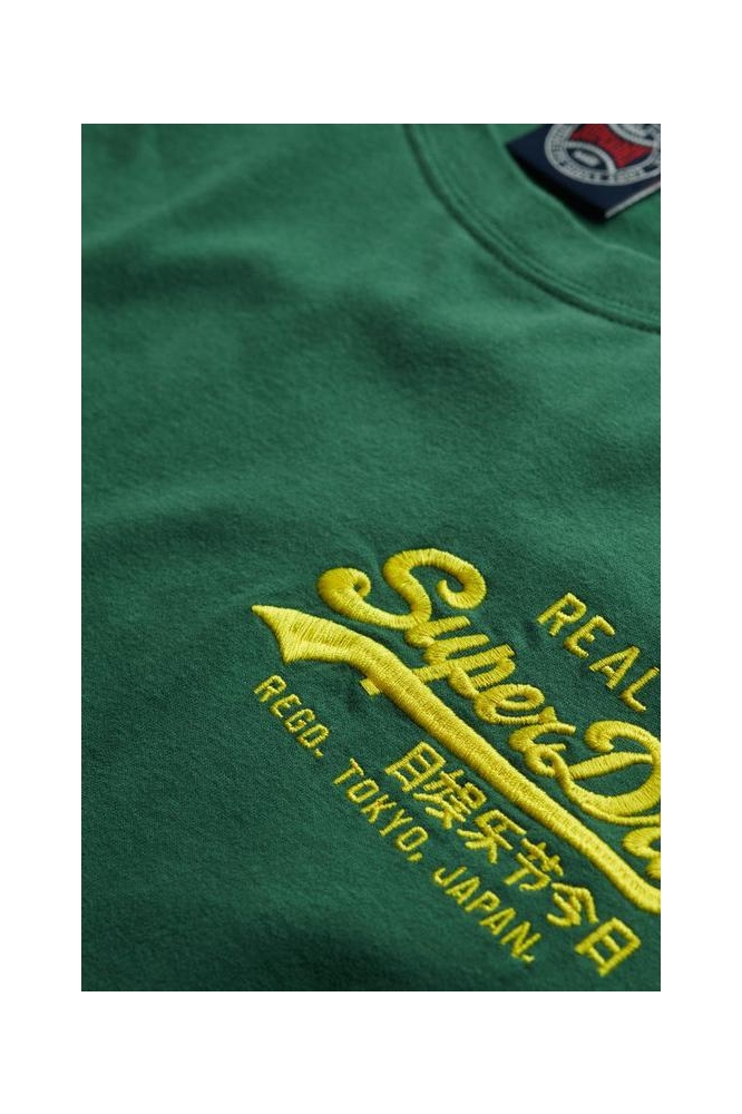 Superdry groene heren t-shirt | Kleurstaal