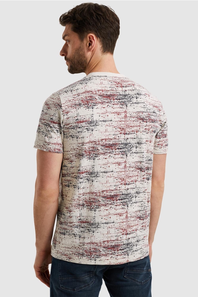 PME legend multi color heren t-shirt | Model achteraanzicht