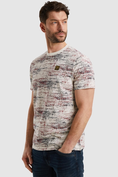 PME legend multi color heren t-shirt | Model zijaanzicht