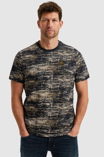 PME legend short sleeve r-neck slub jersey ao Blauw