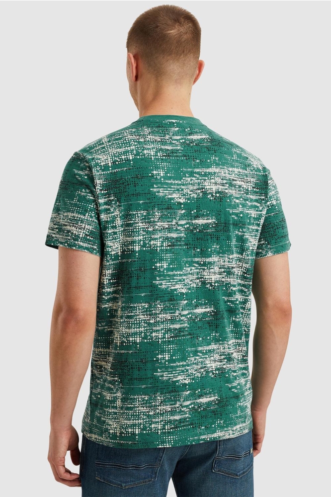 PME legend groene heren t-shirt | Model achteraanzicht