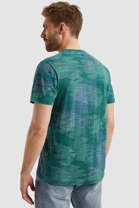 PME legend groene heren t-shirt | Model achteraanzicht