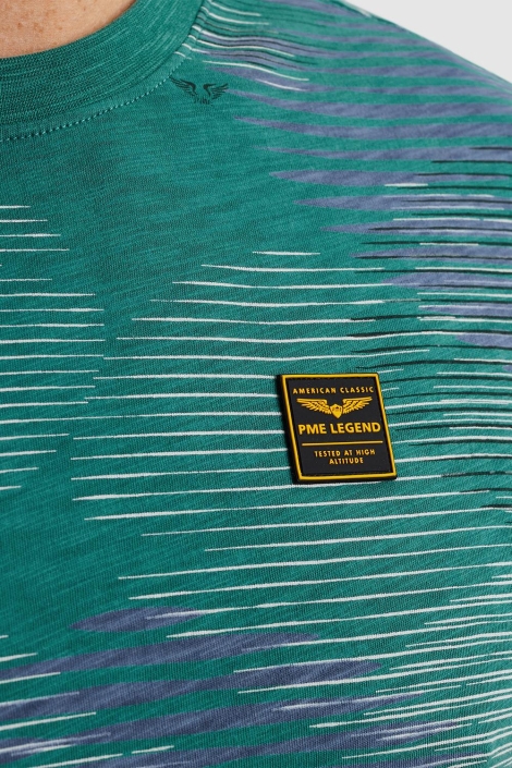 PME legend groene heren t-shirt | Close up
