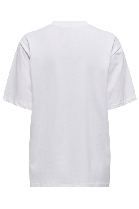 Only witte dames t-shirt | Achteraanzicht
