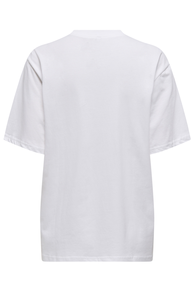 Only witte dames t-shirt | Achteraanzicht