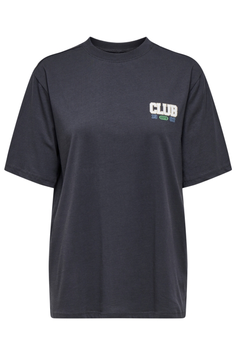 Only grijze dames t-shirt | Vooraanzicht