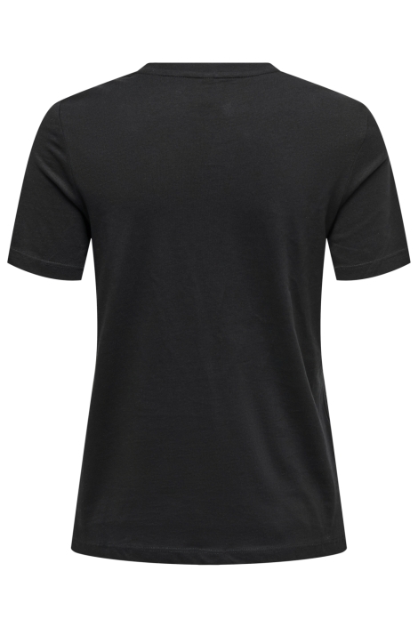 Only zwarte dames t-shirt | Achteraanzicht