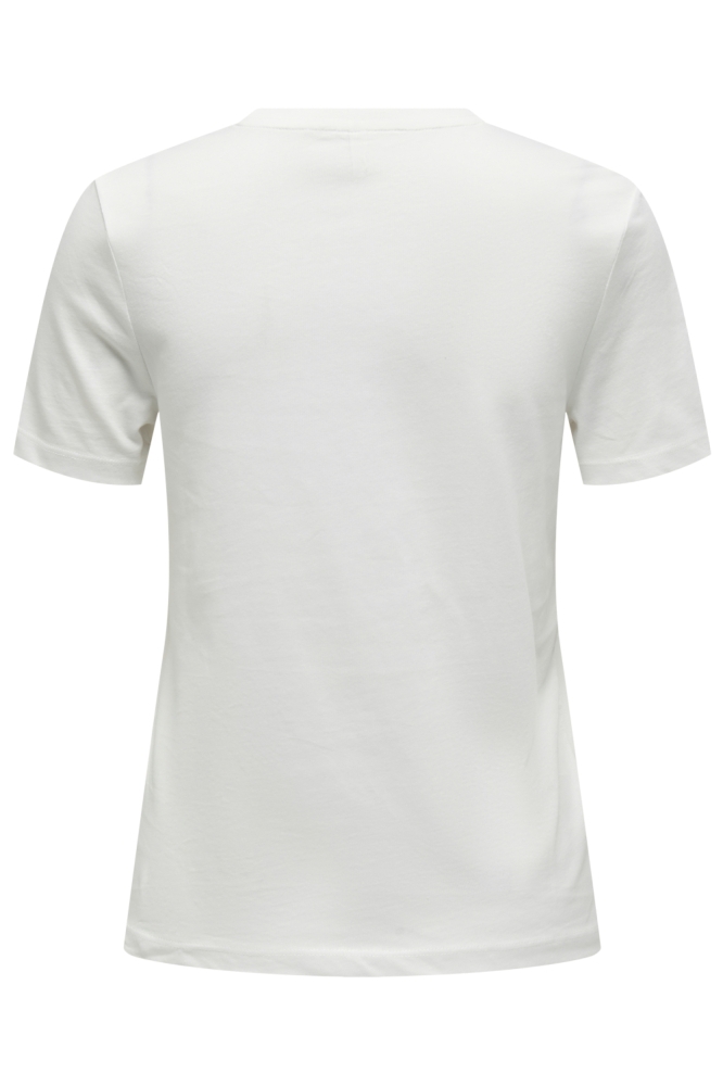 Only witte dames t-shirt | Achteraanzicht
