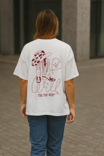 Only ONLVIVVI LIFE S/S LOVELY TOP JRS 15346761 Bright White/Wild like