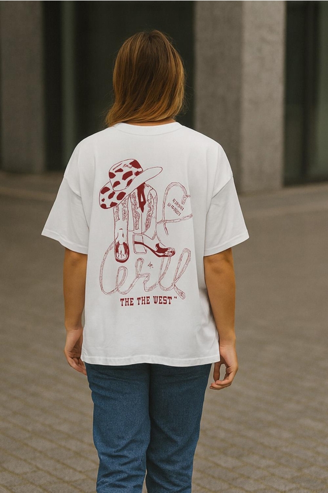 Only witte dames t-shirt | Model