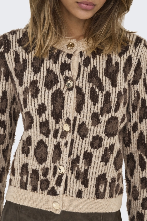 Only beige dames vest | Close up