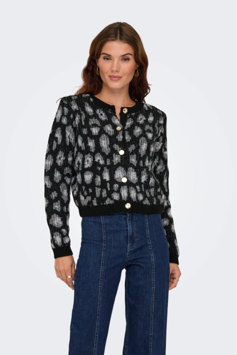 Only zwarte dames vest | Model vooraanzicht