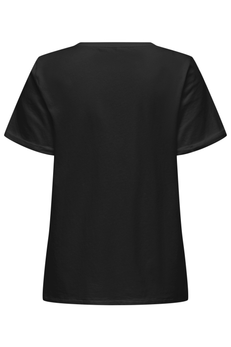 Only zwarte dames t-shirt | Achteraanzicht