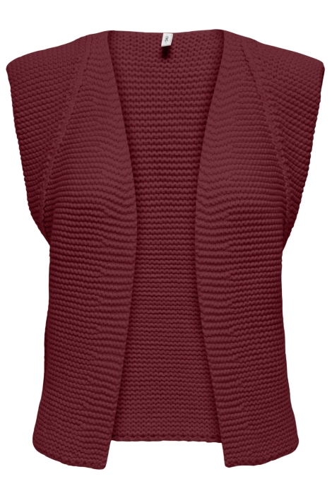 Only bordeaux dames gilet | Vooraanzicht