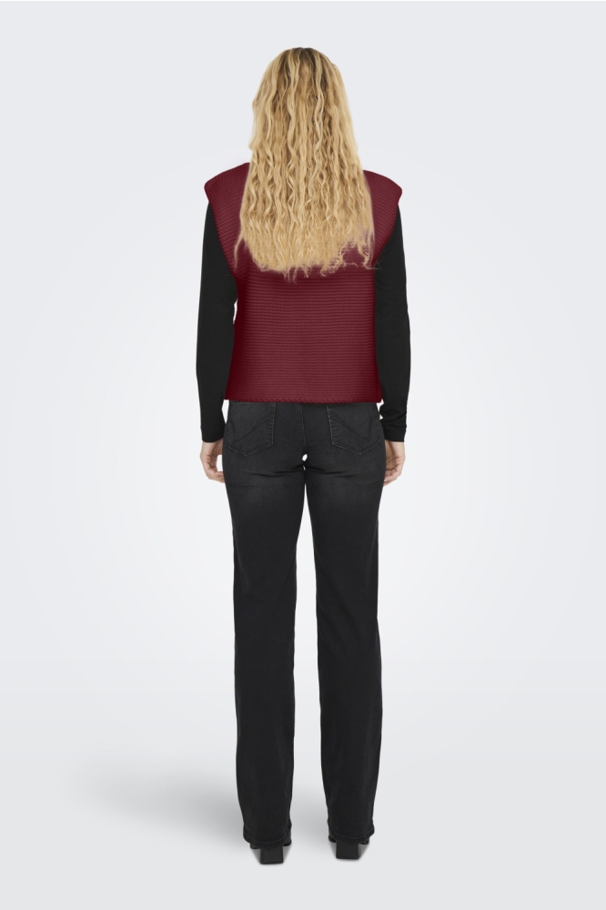 Only bordeaux dames gilet | Model