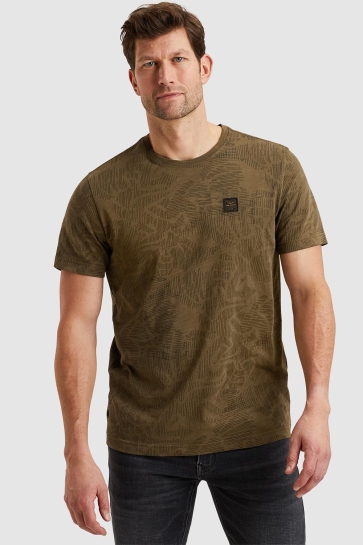 PME legend short sleeve r-neck slub jersey ao Groen