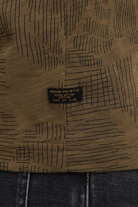 PME legend groene heren t-shirt | Close up