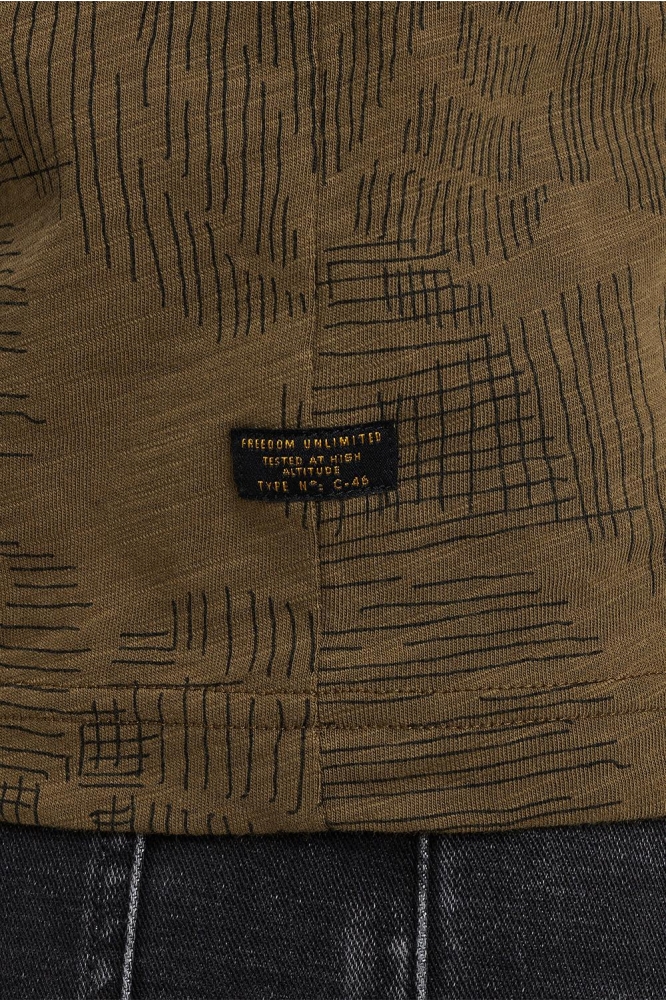 PME legend groene heren t-shirt | Close up