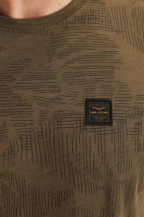 PME legend groene heren t-shirt | Kleurstaal