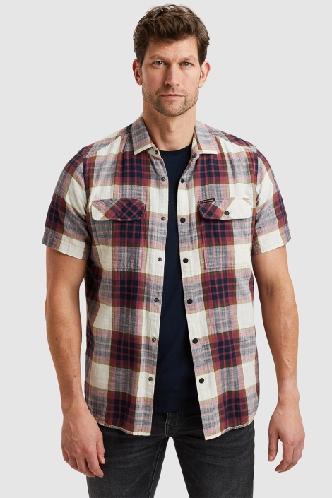 PME legend multi color heren overhemd | Model vooraanzicht