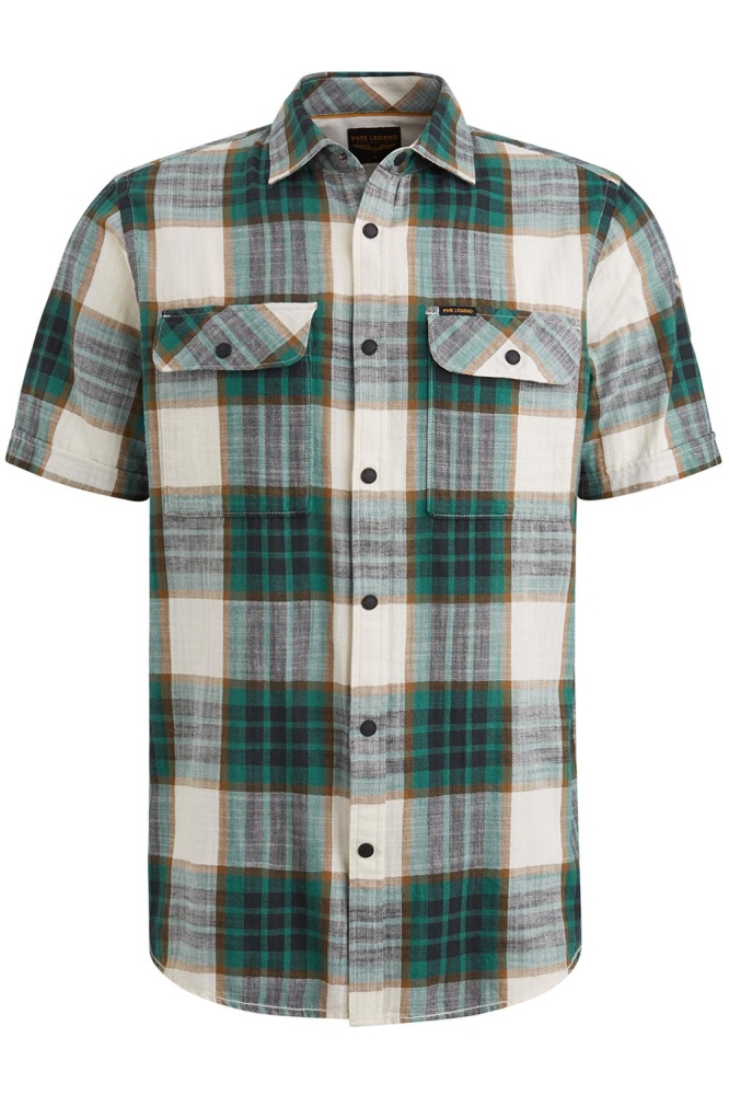 PME legend groene heren overhemd | Vooraanzicht