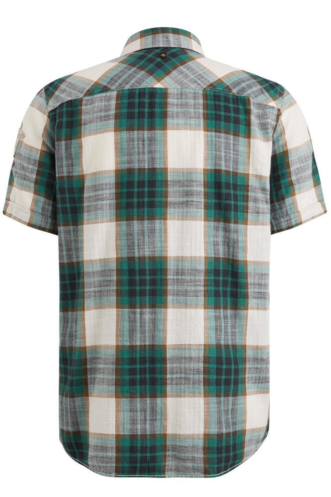 PME legend groene heren overhemd | Achteraanzicht