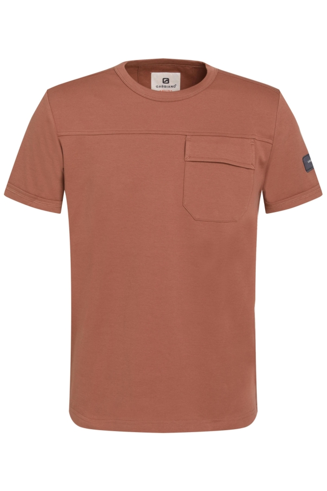 Gabbiano oranje heren t-shirt | Vooraanzicht