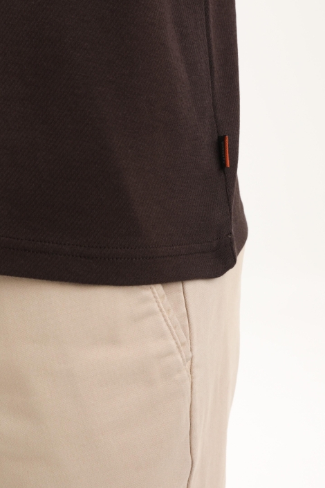 Gabbiano bruine heren t-shirt | Kleurstaal